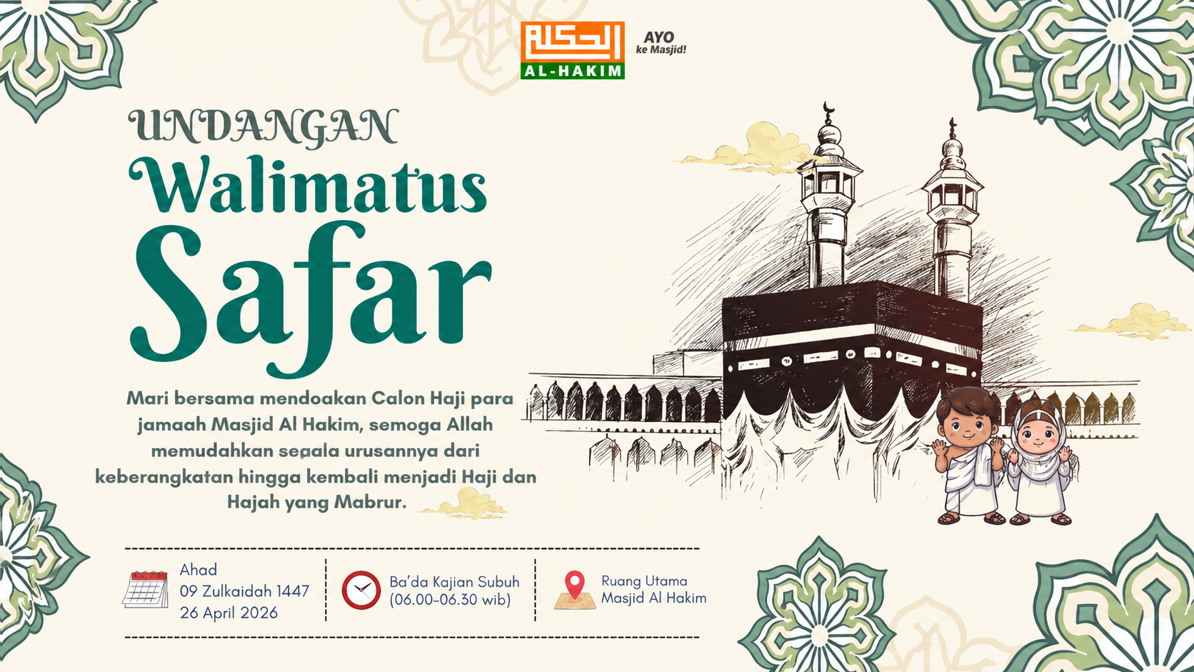 Undangan Walimatus Safar Jamaah Haji 2026